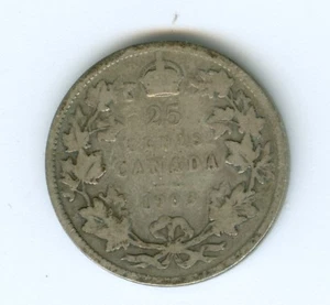 KANADA 1903 25 CENT--ZIRKULIERT - Bild 1 von 2