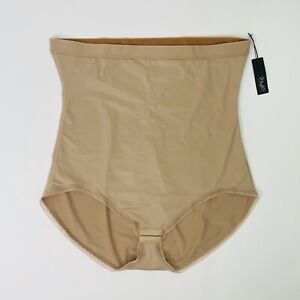 Montelle Intimates New High Waist Brief Shaping Nude Beige Underwear 3X Womens