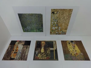 GUSTAV KLIMT Art Print Poster Set Symbolist Expressionist 5 Pictures Paintings - Picture 1 of 12