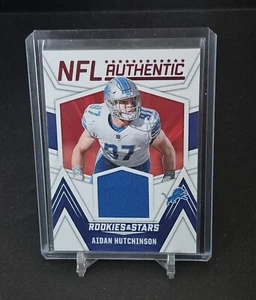 2023 Panini Rookies & Stars Authentic Patch #NA-AH Aidan Hutchinson LIONS - Picture 1 of 2
