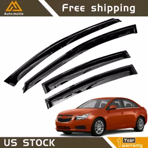 For Chevry Cruze 2011 2012 13-2015 Window Visor Vent Rain Guards Wind Deflector - Picture 1 of 12