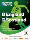 S036 - Rugby World Cup 2011 RWC - England v Scotland Programme