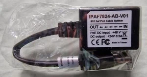 IPA7824-I01 Panoptic 802.3af PoE Kabelsplitter, in DC: 48 V, Ausgang DC: 24 V 0,5 A - Bild 1 von 3
