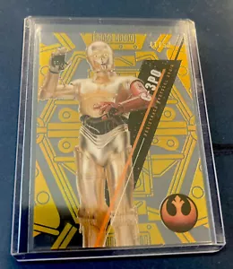 2016 Star Wars High Tek Form 2 Pattern 1 #SW67 C-3PO 41/50 Gold Foil - Picture 1 of 3