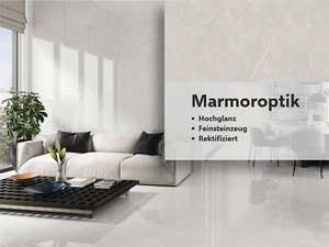 Marmoroptik Hochglanz Modern Glamour Musterfliese 20x15 cm Wand und Bodenfliese - Bild 1 von 6