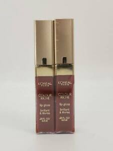 L'Oreal Colour Riche Lip Gloss 300 RICH RED 2 NEW (PACK OF 2)
