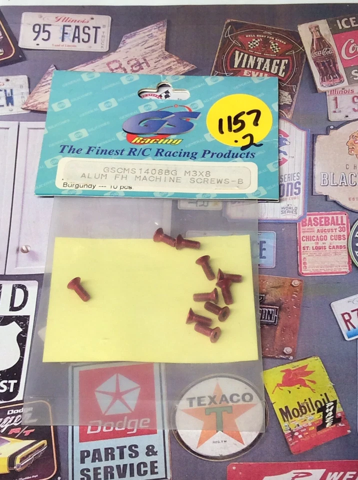 GS Racing GSCMS1408BG Aluminum FH Machine Screw-B {M3x08} NewInPack USA Shipped - Image 1 of 2