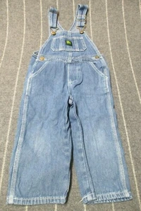 John Deere Baby Boy's Overalls Denim Blue Jean 100% Cotton Size 3T - Picture 1 of 5