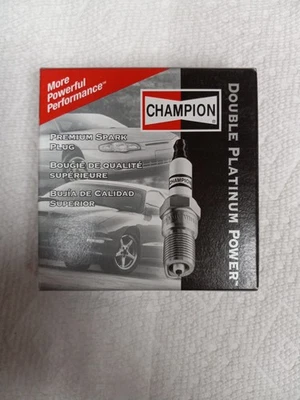New Set of 4 Champion Double Platinum Spark Plug 7318 - Image 1 of 4