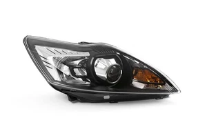 Ford Focus MK2 08-10 Black Bi-Xenon LED DRL AFS Headlight Right O/S OEM Hella - Picture 1 of 12