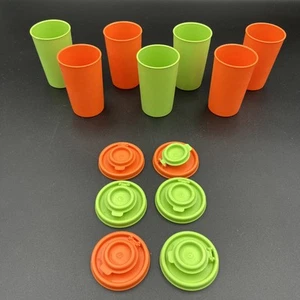 Tupperware Spice Shakers con tapas lima y naranja - Juego de 7 - Imagen 1 de 6