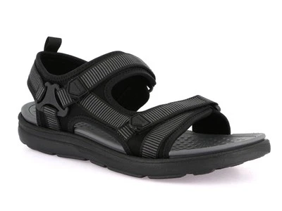 GRUNLAND SANDALI CON DOPPIO STRAPPO UOMO ESTATE SA0240  MEEK NERO - Immagine 1 di 4