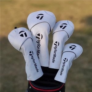 Brand New TaylorMade Headcovers, Set of 4, White from Japan - Picture 1 of 5