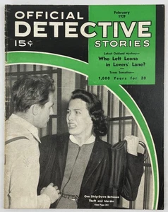 Official Detective Stories, February 1939, Vintage True Crime Stories, Pulp - Picture 1 of 5
