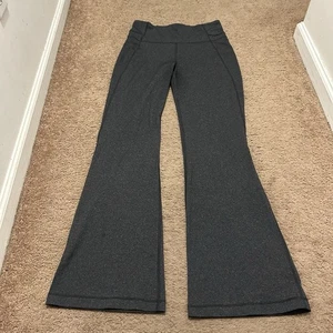 Lululemon Groove Hose Schlag Größe 10 meliert grau Leggings - Bild 1 von 7