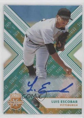 2018 Panini Elite Extra Edition Status Tie-Dye Die-Cut /5 Luis Escobar #123 Auto - Image 1 of 2