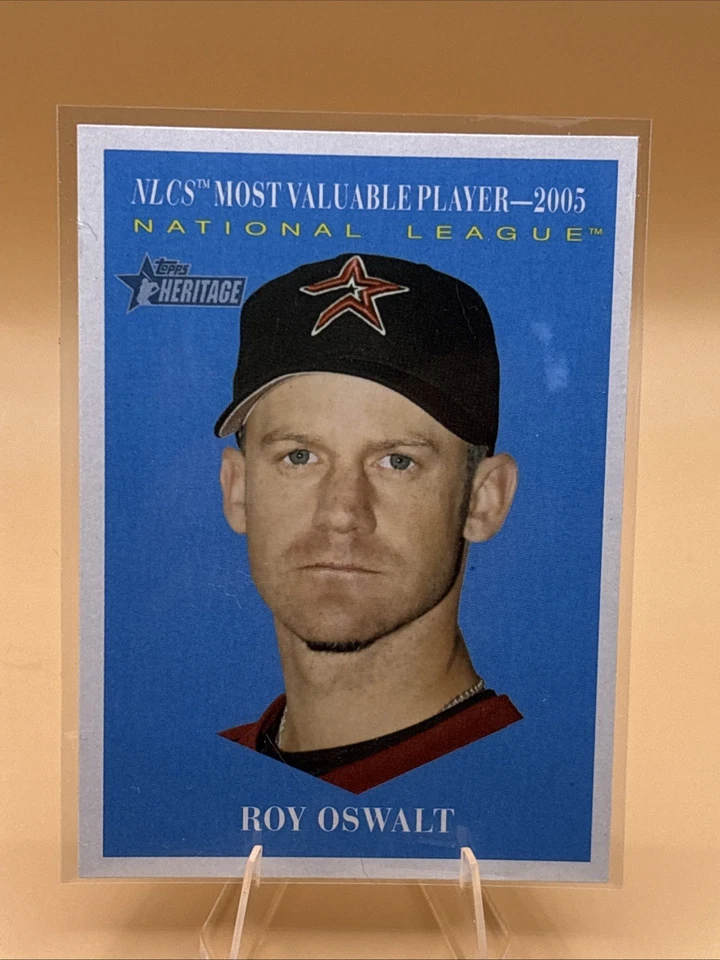 2010 Topps Heritage #484 Roy Oswalt Houston Astros Baseball Card NM-MT SP 43734 - Image 1 of 2
