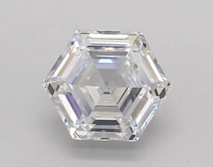 1 CT Hexagon Lab Grown Diamond Engagement Ring IGI Certified - Picture 1 of 5