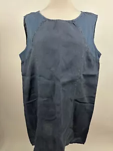 Flachsblaues ärmelloses Kleid Damen M - Bild 1 von 3