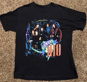 Vintage Diamond Rio 1996 Single Stitch Lightning Thunder Black T-Shirt Size XL - Bild 1 von 5