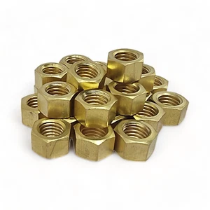 Brass Exhaust Manifold Nuts - Metric Pitch High Temp Inlet M8 M10 & UNF UNC - Picture 1 of 5