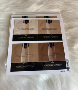 23X Giorgio Armani Power Fabric Concealer 4 Samples Card - Shades: 3, 5.5, 8, 13 - Picture 1 of 3