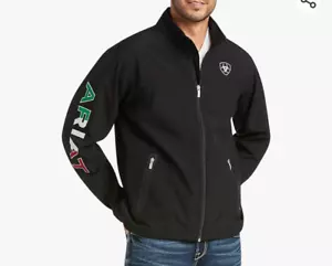 Ariat® Herren Neu Team Logo Schwarz Mexiko Flagge Softshell Jacke - Bild 1 von 8