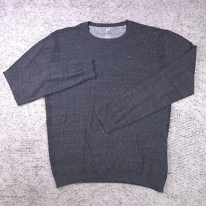 Diesel Industry Sweater Mens XL Crew Neck Pullover Logo Stretch Charcoal GUC - Picture 1 of 10