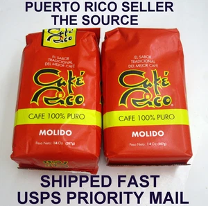 Puerto Rico Coffee Cafe Rico 2-14oz Bag Caribbean Hot Roasted Beverage DrinkA - Picture 1 of 1