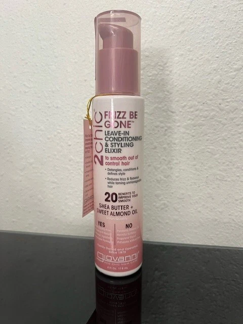 Elixir acondicionador y peinado sin enjuague Giovanni 2chic Frizz Be Gone, 4 fl oz Foto 1 de 2