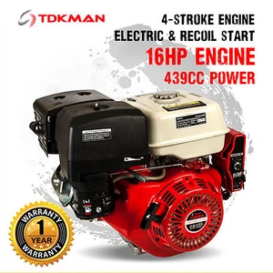 16HP Petrol Stationary Engine Motor 4-Stroke OHV Horizontal Shaft 13HP Replace - Picture 1 of 8