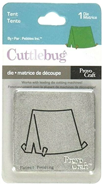 Tent Camping Cuttlebug Die 37-1535 NEW! - Image 1 of 1