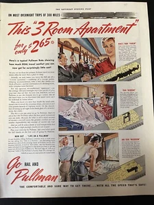 Original train AD: "This Three Room Apartment for $2.65* #Pullman - Picture 1 of 1