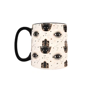 All Seeing Eye Coffee Mug 10 Strawberry Street Artisan Collection Textured 3D - Picture 1 of 12