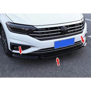 Shiny Black Front Bumper Lip Spoiler Surround Kit Guard trim For VW Jetta MK7 - Picture 1 of 4