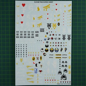Eldar Decals Transfers Sheet Warhammer 40K Bitz 6058 - Picture 1 of 1