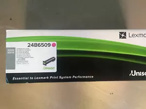 CARTUCHO DE TÓNER MAGENTA GENUINO Lexmark 24b6509 xc6152 xc6155 - Imagen 1 de 4