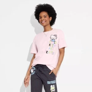 Hello Kitty Sanrio Positivity Oversized Short Sleeve Graphic T-Shirt Womens XXL - Picture 1 of 8