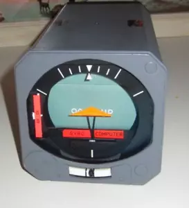 AIRCRAFT INDICATOR COLLINS FLIGHT INDICATOR P/N 522-3487--002 329B-7C - Picture 1 of 6