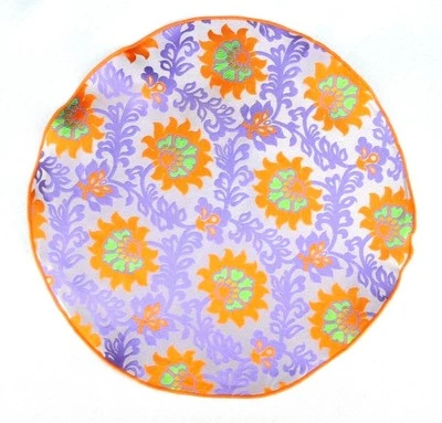 Lord R Colton Masterworks Pocket Round Turin Silver Orchid Silk - $75 Retail New - Image 1 of 2