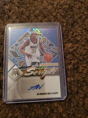 Alondes Williams 2022 Chronicles Draft Mosaic Scripts Rookie RC Auto Prizm 44/49 - Image 1 of 3