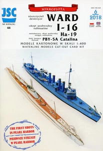 Destructor USS WARD y Flyboat CATALINA # Modelo de Tarjeta # Escala 1/400 # JSC66 - Imagen 1 de 6