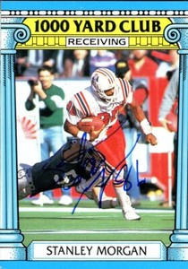 1987 Topps STANLEY MORGAN Signed Card autograph auto PATRIOTS