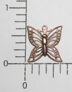 35115 4 Stck. Kupfer oxidiert Filigran Schmetterling Schmuck Fundstücke Charm - Bild 1 von 1