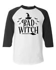 Bad Witch Blk Raglan Baseball Funny Matching Best Friends Halloween Shirts