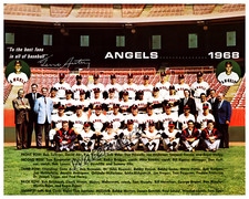 MLB 1968 California Angels Team Picture with Names Color 8 X 10 Photo Pic