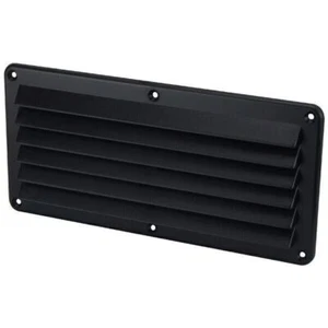 12 x Air Vent for Caravan or Boat Black ABS Plastic 260mmx125mm Louvre Air vent - Picture 1 of 1