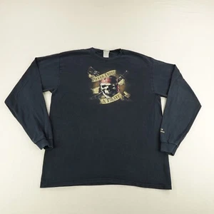 Vintage Pirates Of The Caribbean Shirt Mens Large Black Disney Pirate Skull Y2K - Picture 1 of 11
