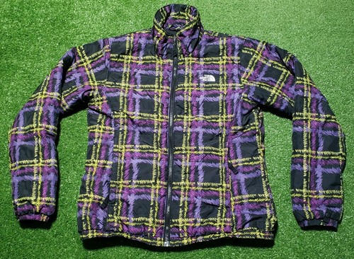 VETEMENTS The North Face cappotto donna puffer viola medio leggero giacca cappotto zip