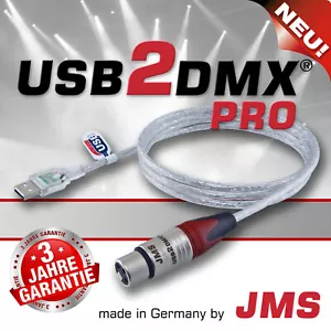 USB2DMX PRO JMS 512 DMX Kanäle USB Controller Interface für PC & Laptop - Bild 1 von 5